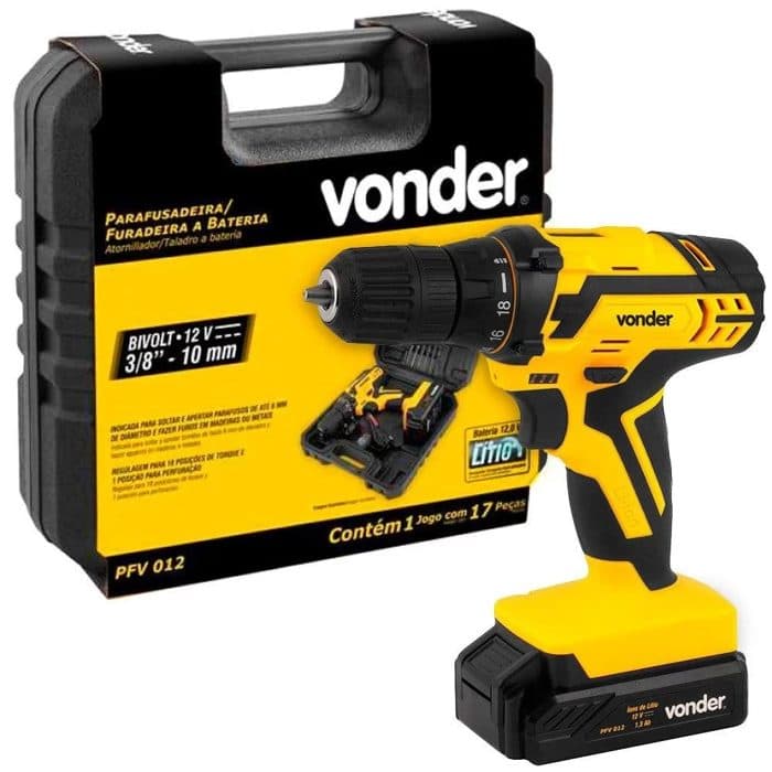 Parafusadeira e Furadeira Vonder PFV 012 12V
