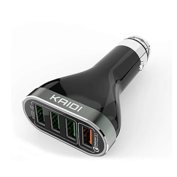 Carregador veicular Kaidi KD-104 • 4 USB