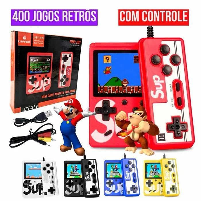 Mini game portátil • 400 jogos