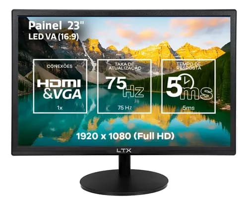 Monitor Mnbox • 23″ Full HD 75Hz HDMI/VGA