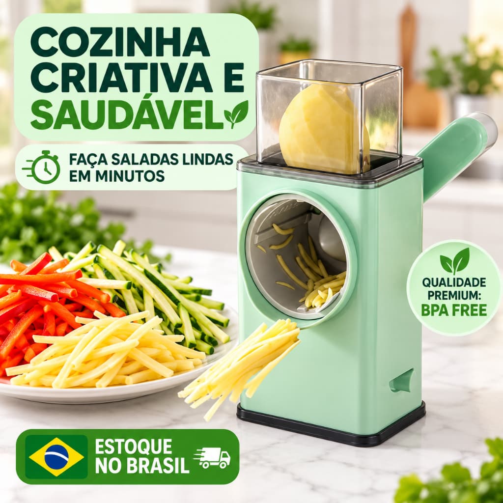 Ralador giratório manual 3 em 1